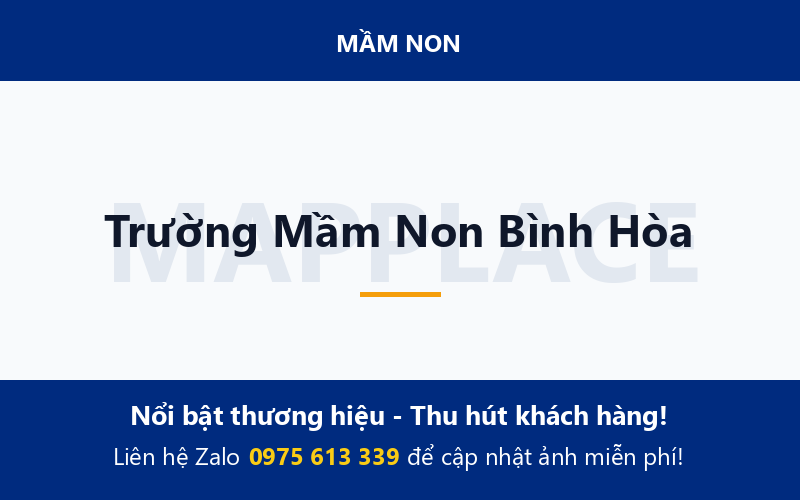 Trường Mầm Non Bình Hòa