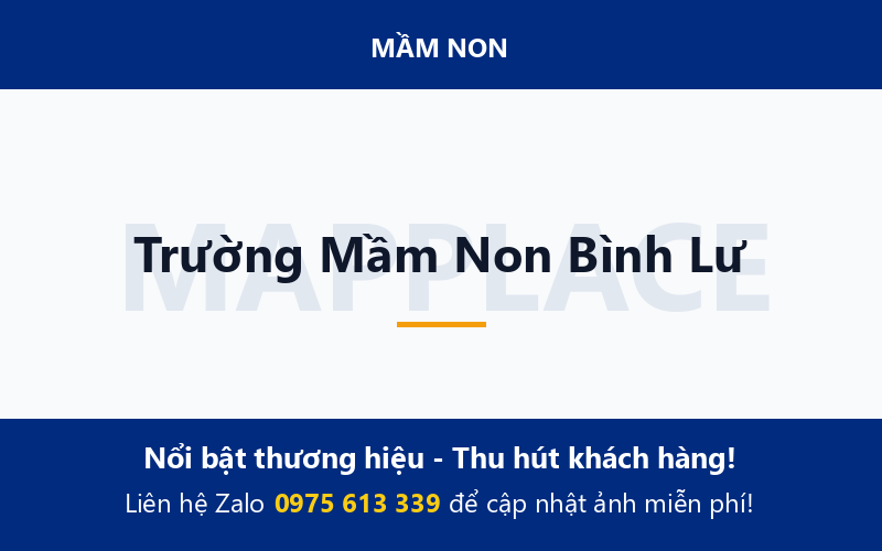 Trường Mầm Non Bình Lư