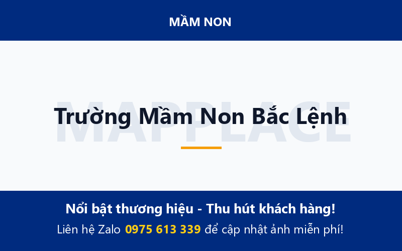 Trường Mầm Non Bắc Lệnh