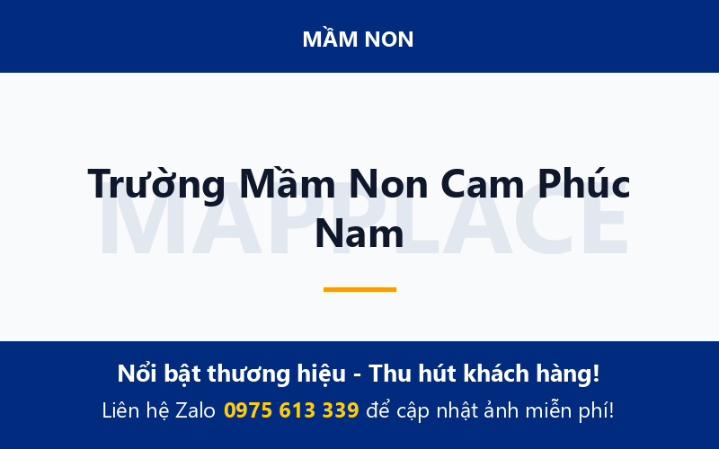 Trường Mầm Non Cam Phúc Nam