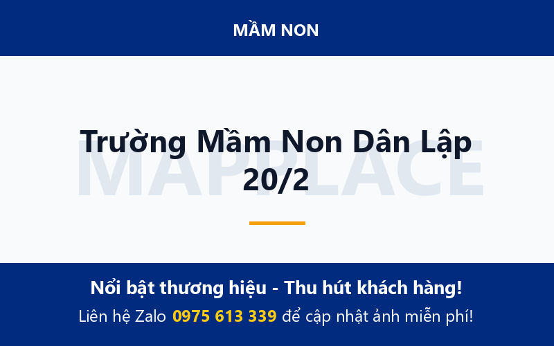 Trường Mầm Non Dân Lập 20/2