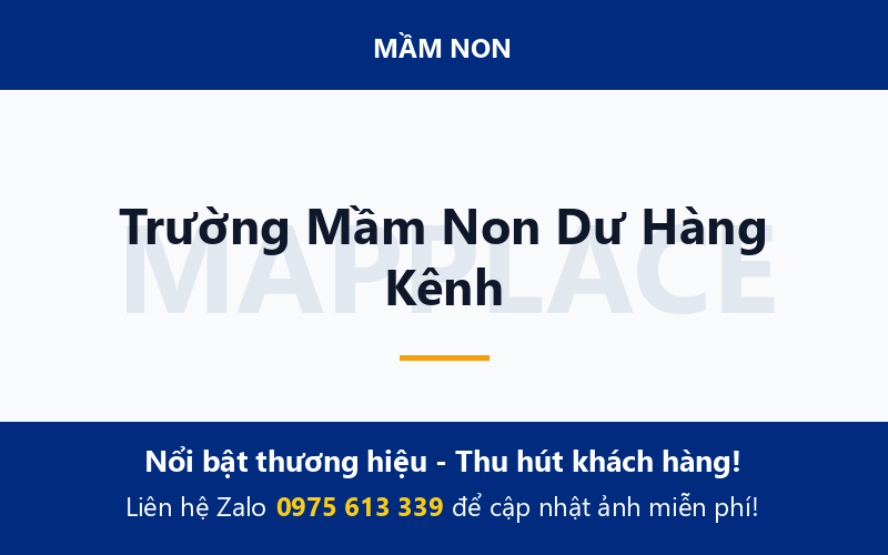 Trường Mầm Non Dư Hàng Kênh