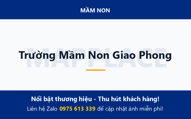 Trường Mầm Non Giao Phong
