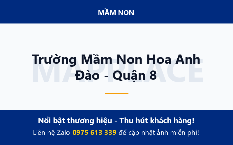 Trường Mầm Non Hoa Anh Đào - Quận 8