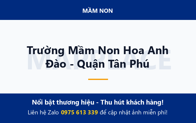 Trường Mầm Non Hoa Anh Đào - Quận Tân Phú