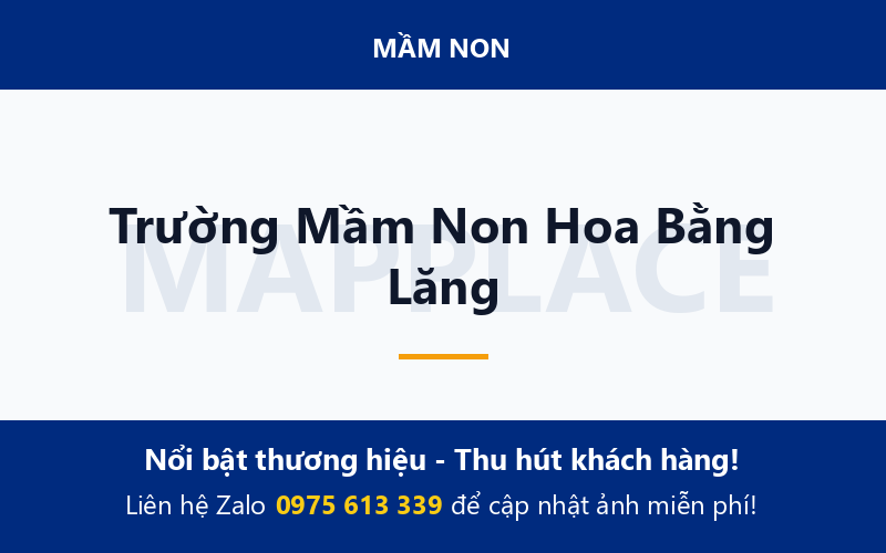 Trường Mầm Non Hoa Bằng Lăng