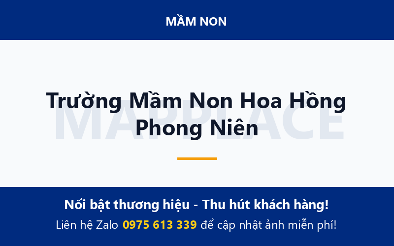 Trường Mầm Non Hoa Hồng Phong Niên