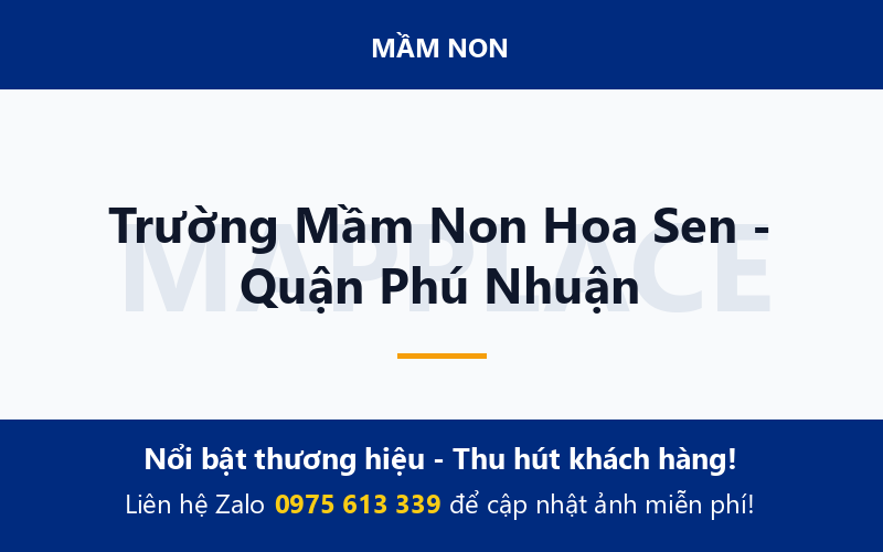 Trường Mầm Non Hoa Sen - Quận Phú Nhuận