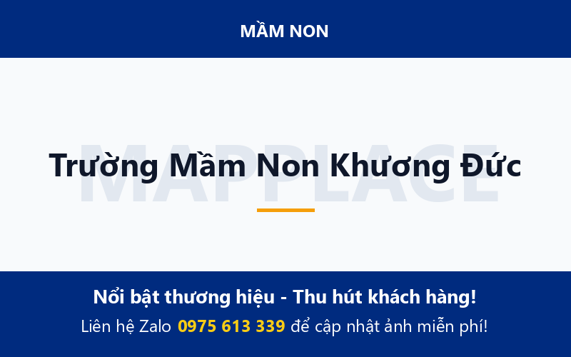 Trường Mầm Non Khương Đức