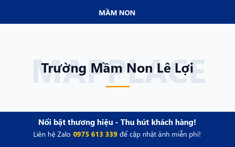 Trường Mầm Non Lê Lợi