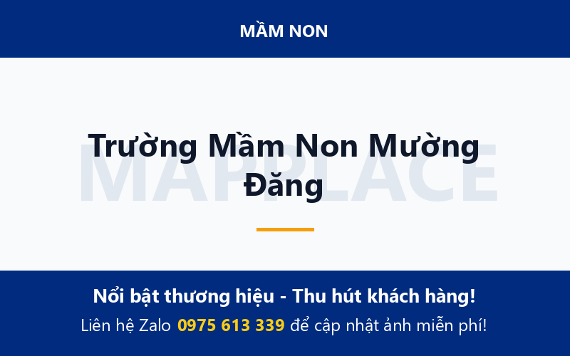 Trường Mầm Non Mường Đăng