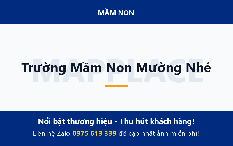 Trường Mầm Non Mường Nhé