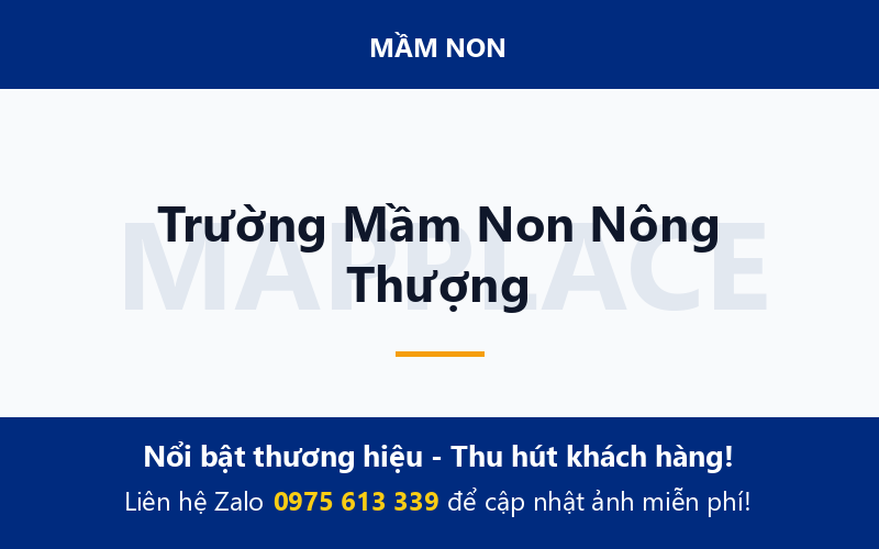Trường Mầm Non Nông Thượng