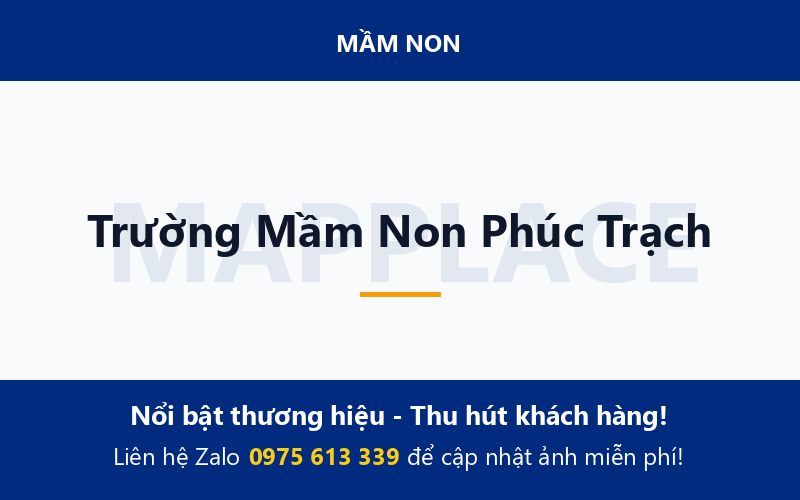 Trường Mầm Non Phúc Trạch
