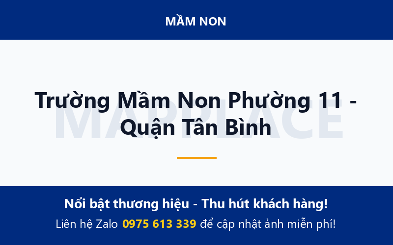 Trường Mầm Non Phường 11 - Quận Tân Bình