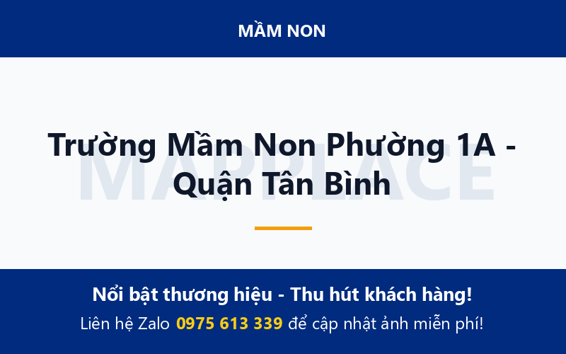 Trường Mầm Non Phường 1A - Quận Tân Bình
