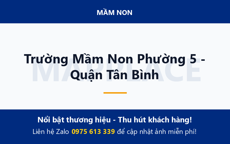 Trường Mầm Non Phường 5 - Quận Tân Bình