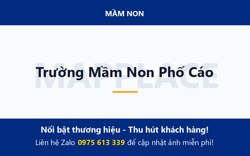 Trường Mầm Non Phố Cáo