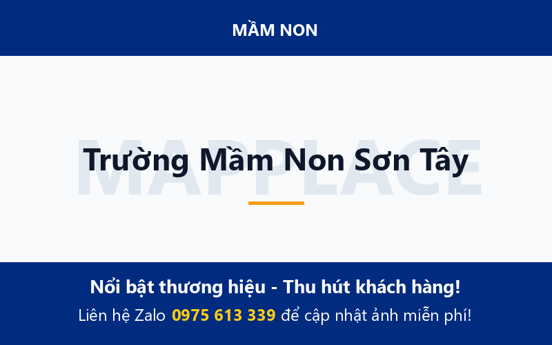 Trường Mầm Non Sơn Tây
