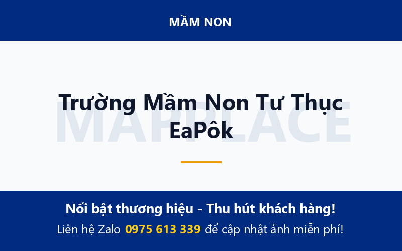 Trường Mầm Non Tư Thục EaPôk