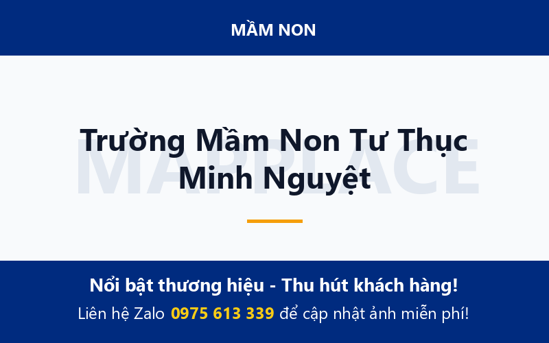 Trường Mầm Non Tư Thục Minh Nguyệt