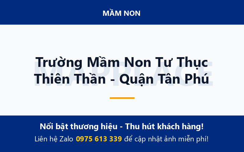 Trường Mầm Non Tư Thục Thiên Thần - Quận Tân Phú