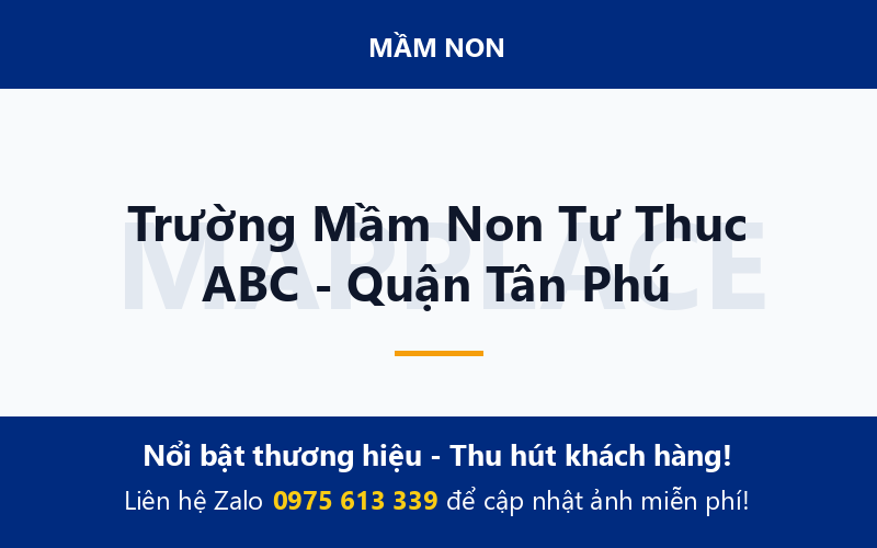 Trường Mầm Non Tư Thuc ABC - Quận Tân Phú