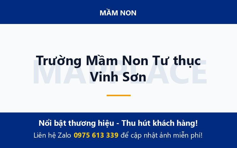 Trường Mầm Non Tư thục Vinh Sơn
