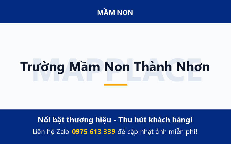 Trường Mầm Non Thành Nhơn