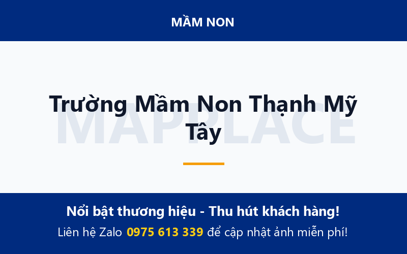 Trường Mầm Non Thạnh Mỹ Tây
