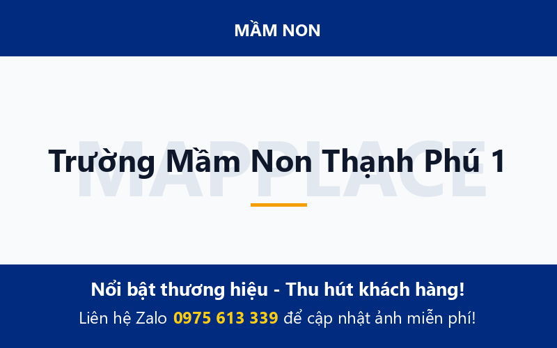 Trường Mầm Non Thạnh Phú 1