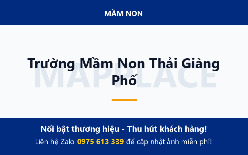 Trường Mầm Non Thải Giàng Phố