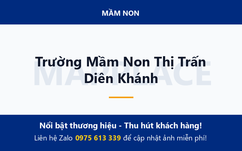 Trường Mầm Non Thị Trấn Diên Khánh