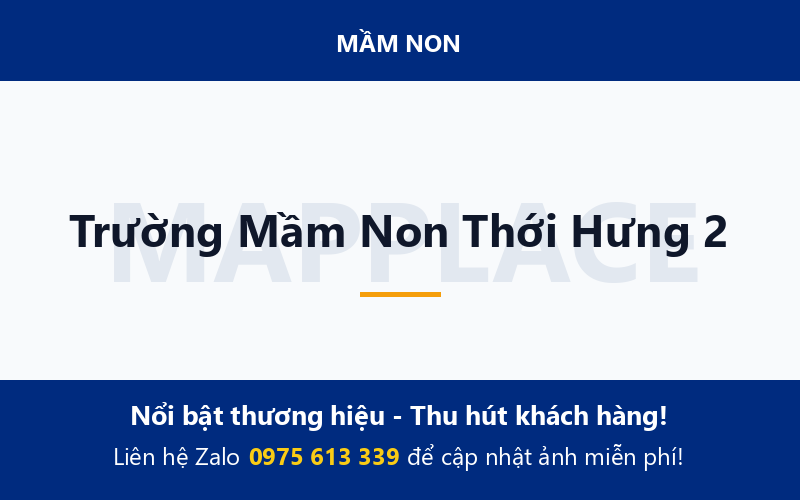 Trường Mầm Non Thới Hưng 2