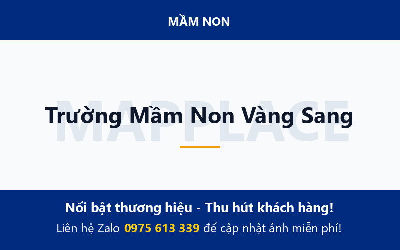 Trường Mầm Non Vàng Sang