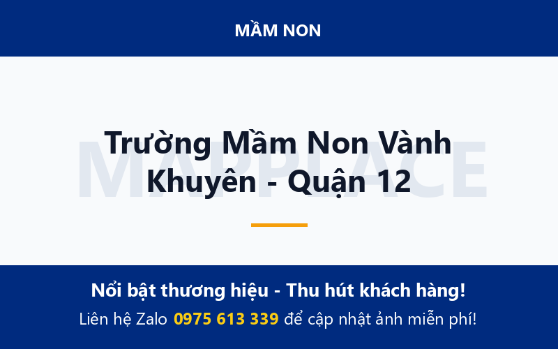 Trường Mầm Non Vành Khuyên - Quận 12