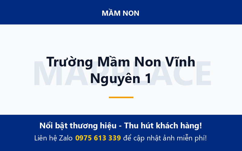 Trường Mầm Non Vĩnh Nguyên 1