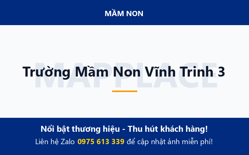 Trường Mầm Non Vĩnh Trinh 3