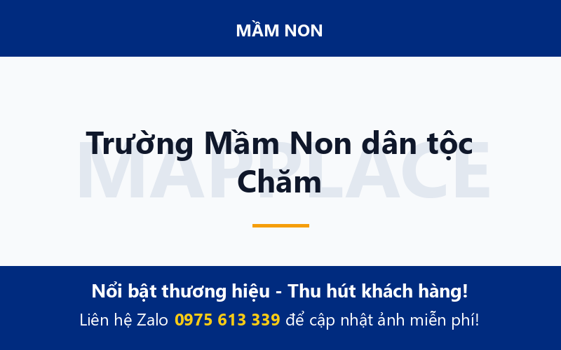 Trường Mầm Non dân tộc Chăm