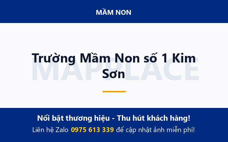 Trường Mầm Non số 1 Kim Sơn