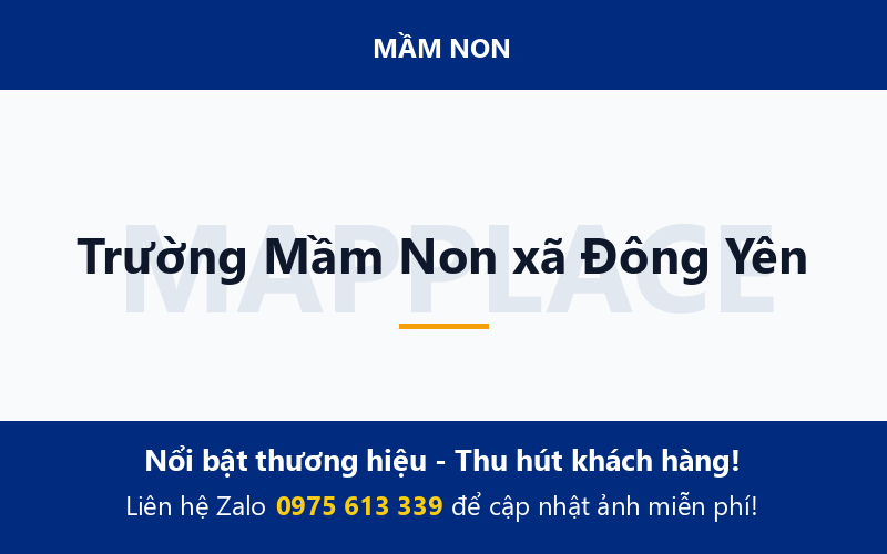 Trường Mầm Non xã Đông Yên