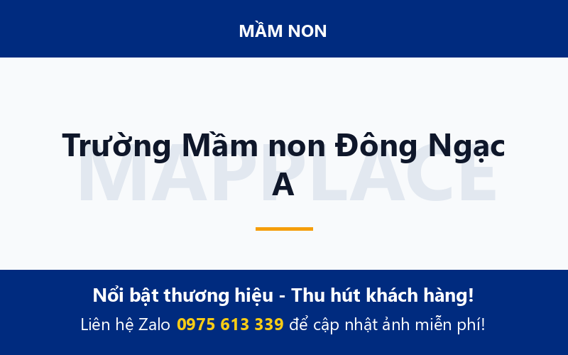 Trường Mầm non Đông Ngạc A