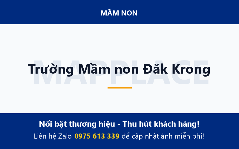Trường Mầm non Đăk Krong