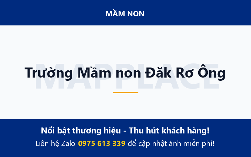 Trường Mầm non Đăk Rơ Ông