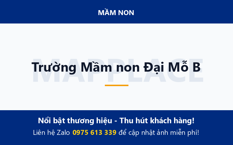 Trường Mầm non Đại Mỗ B
