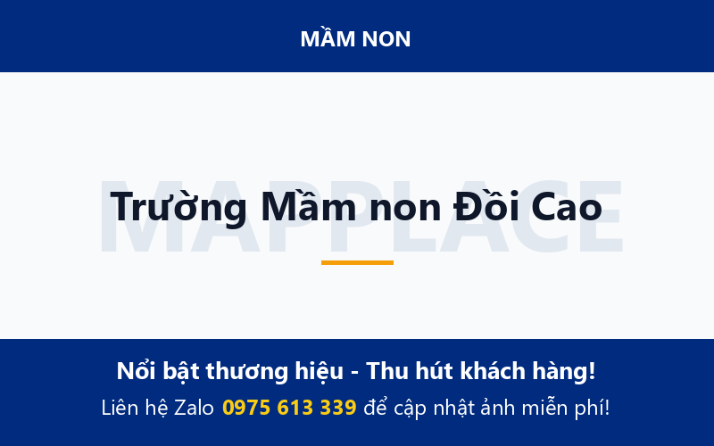 Trường Mầm non Đồi Cao