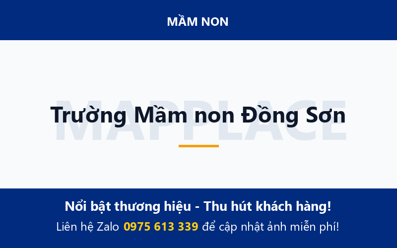 Trường Mầm non Đồng Sơn