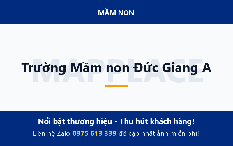 Trường Mầm non Đức Giang A