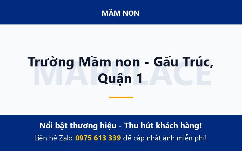 Trường Mầm non - Gấu Trúc, Quận 1