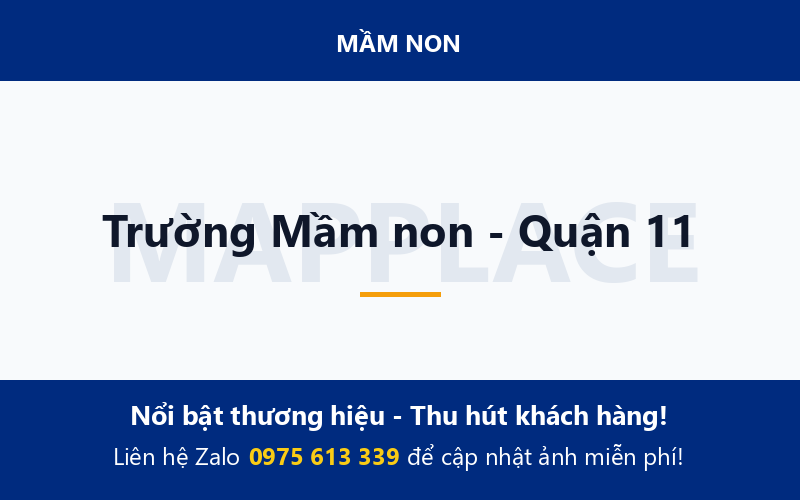 Trường Mầm non - Quận 11